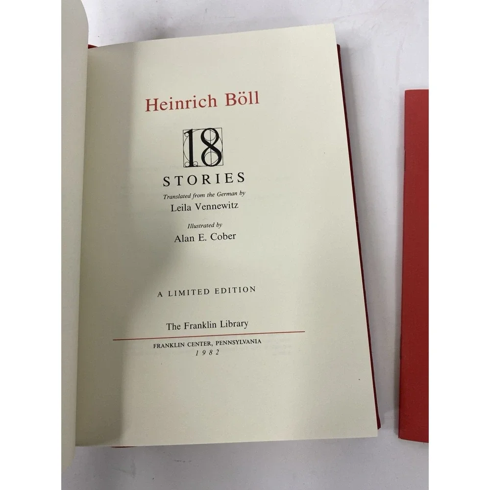 18 Stories by Heinrich Boll 1982 Franklin Library World's Greatest Writers‎
